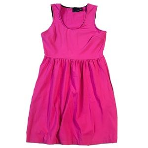 Medium - Women's CYNTHIA ROWLEY Bright Pink Sleeveless Dress with Pockets
